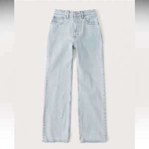 Abercrombie curve love high waisted relaxed jeans - light
